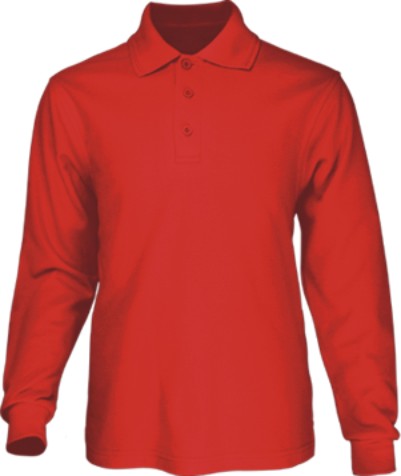 Mens Long Sleeve Basic Polo