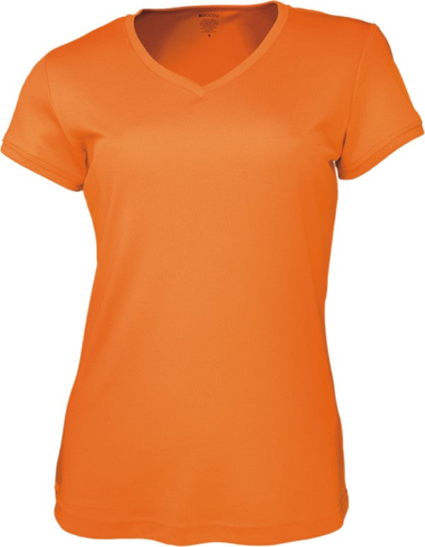 Ladies Brushed V-Neck Tee Shirt