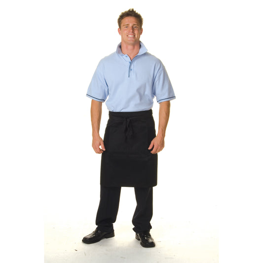 Cotton Drill Half Apron With Pocket