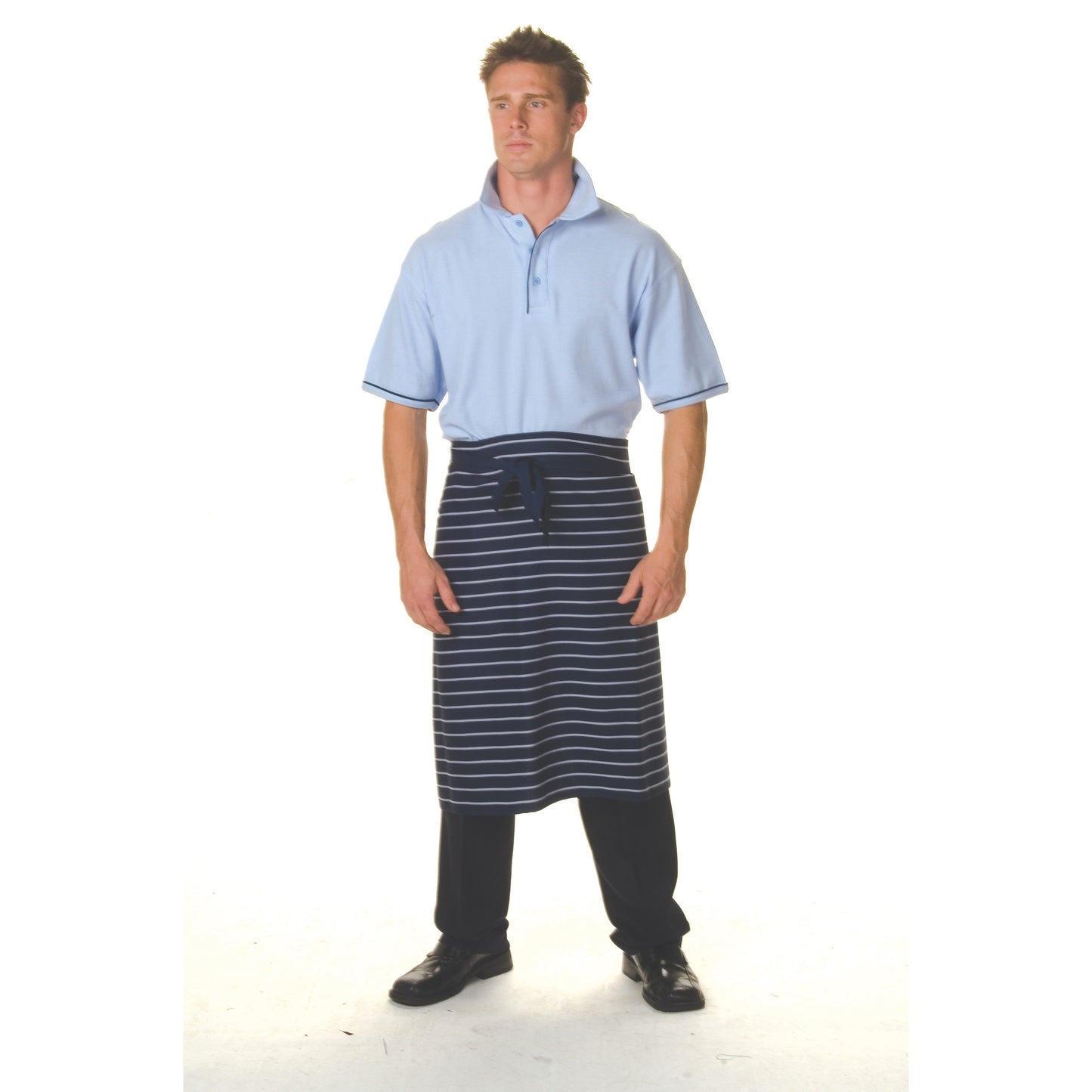 Pinstripe 3/4 Apron - No Pocket