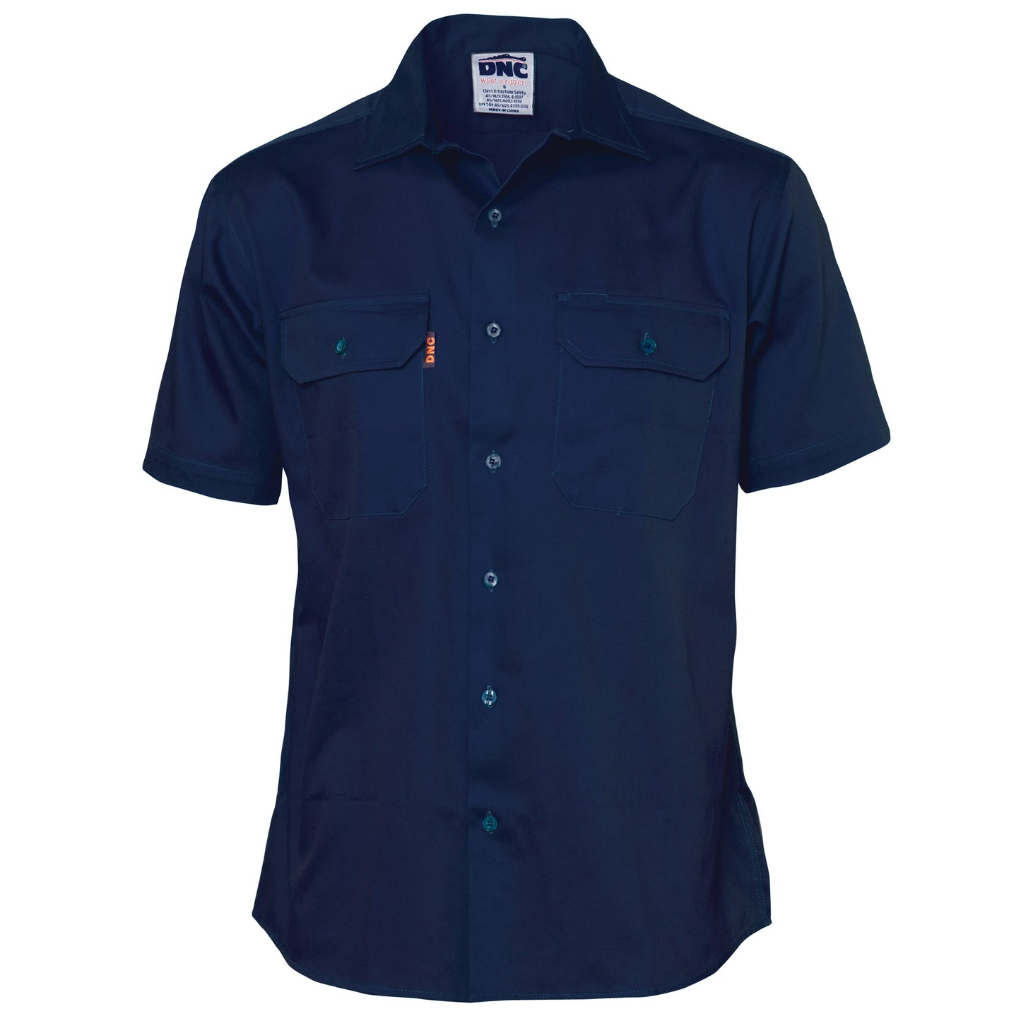 Cotton Drill Work Shirt - Short Sleeve