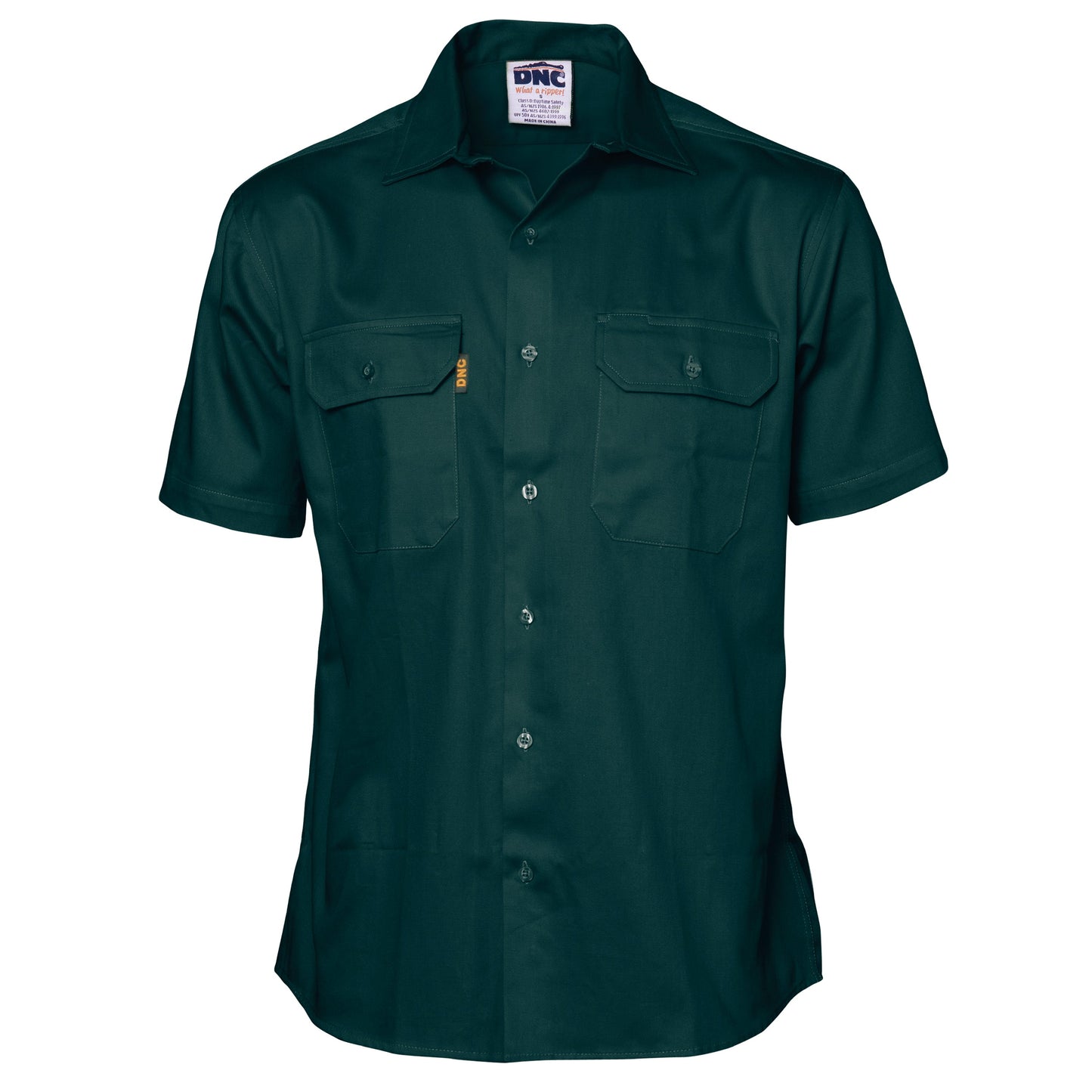 Cotton Drill Work Shirt - Short Sleeve