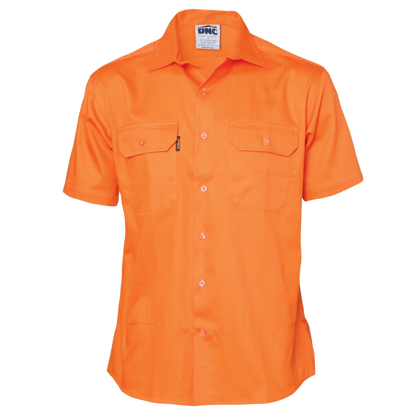 Cotton Drill Work Shirt - Short Sleeve