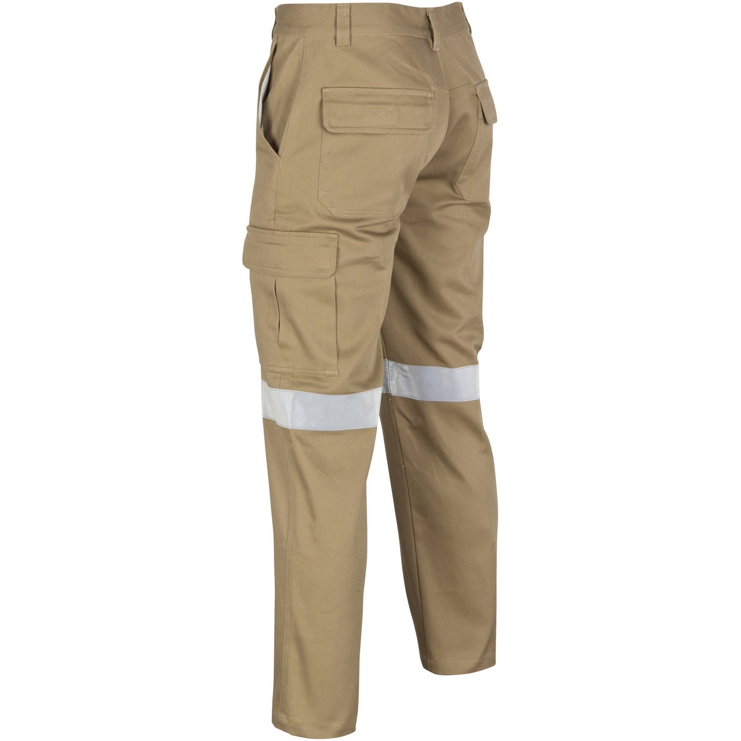 Cotton Drill Cargo Pants With 3M R/Tape